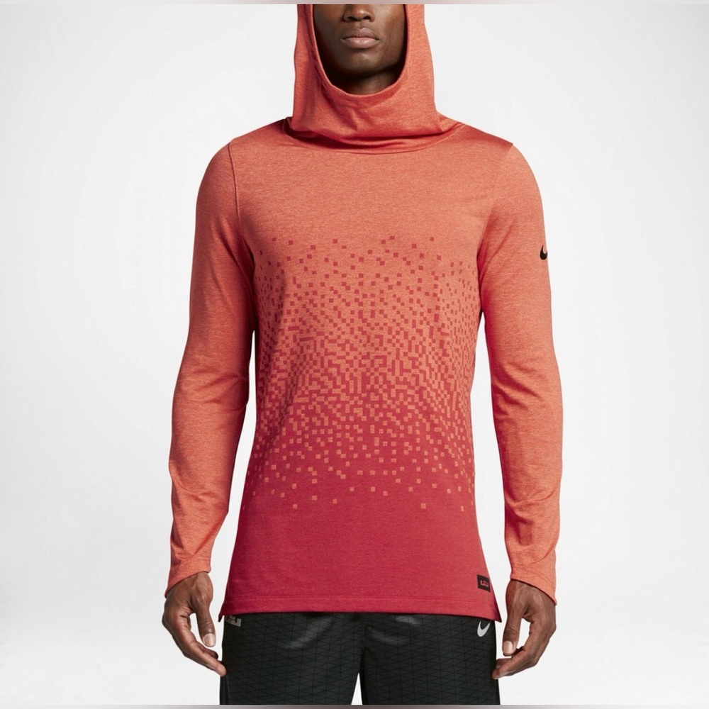 Nike Dri-FIT LeBron James Hooded Long Sleeve Basketball Men’s Shirt XXL RARE!
